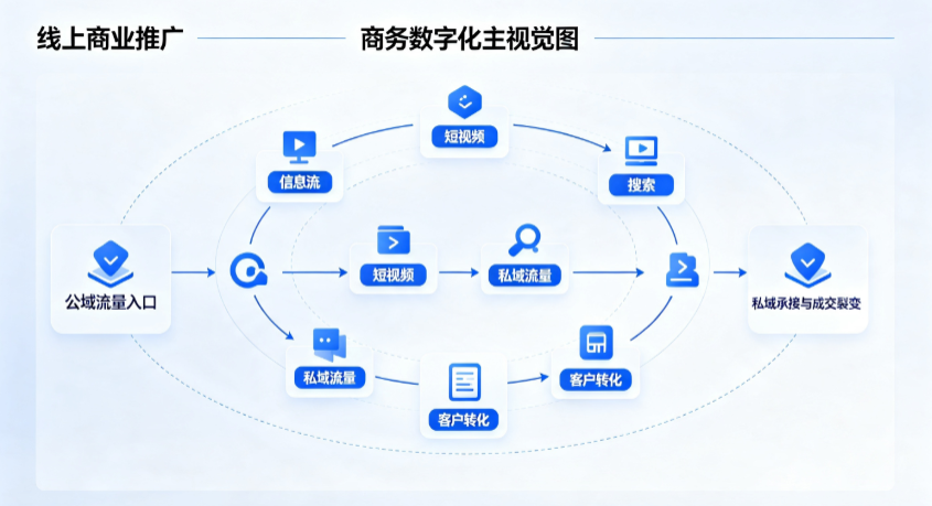 建宁县线上商业推广怎么做？全域流量闭环搭建与低成本转化实战指南